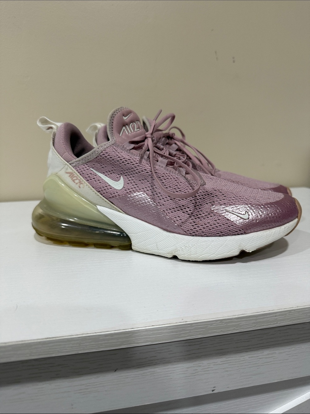 Nike Air Max 270 Women's Size 8 - Plum Chalk / Elemental Rose Pink